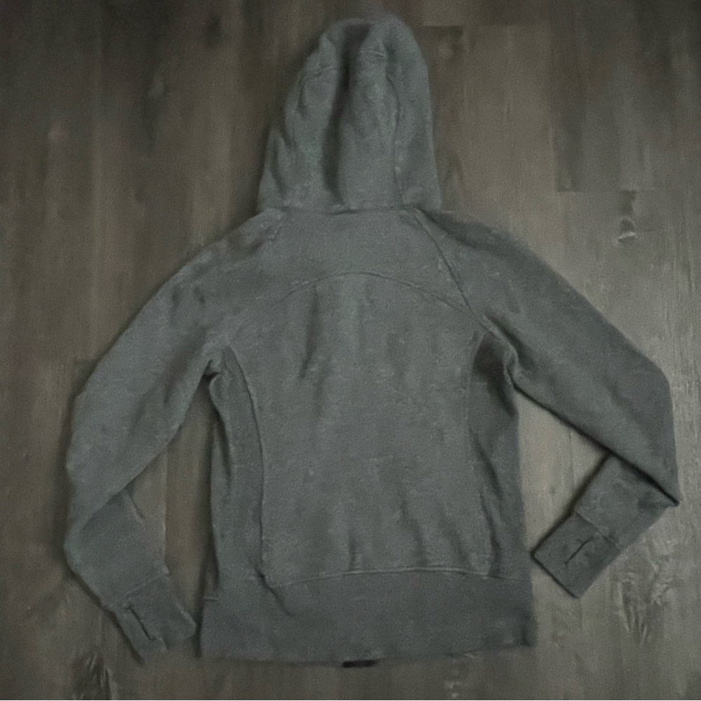 EUC Lululemon Grey Charcoal Zip-Up Hoodie (6) - Picture 7 of 7
